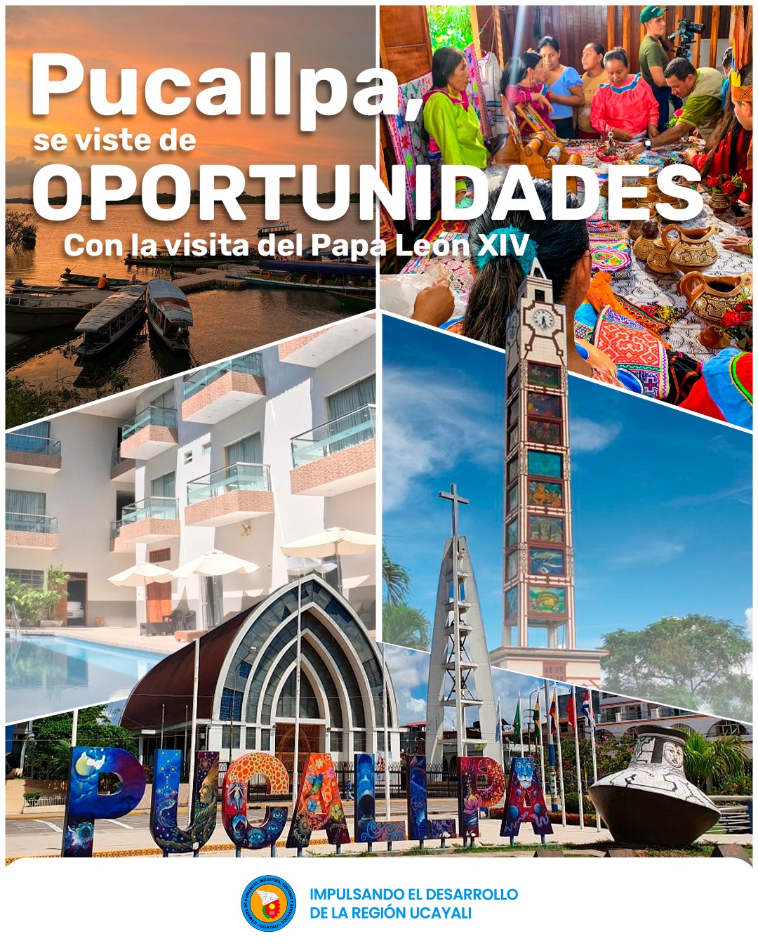 La visita del Papa León XIV impulsa el desarrollo económico y turístico de Ucayali